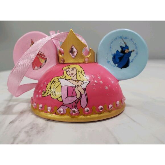 Disney Parks Ornament Ear Hat Sleeping Beauty Castle Disneyland‎ LIMITED EDITION - Picture 8 of 8